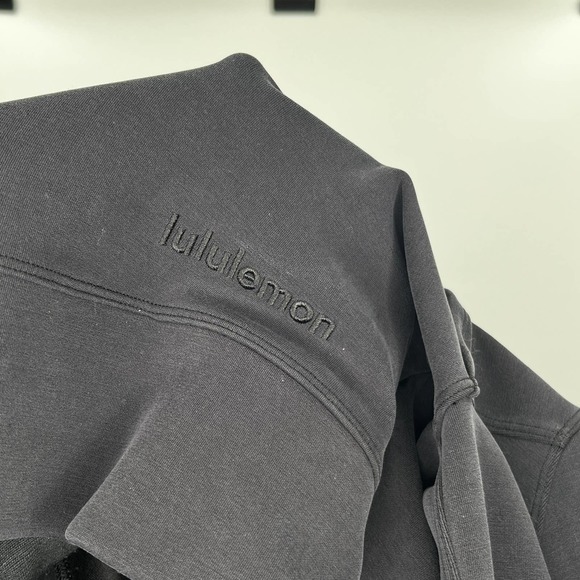 Lululemon Get Centered gray Softstreme Cut Out Hoodie - Picture 4 of 5